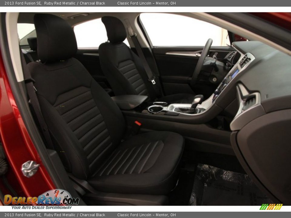 2013 Ford Fusion SE Ruby Red Metallic / Charcoal Black Photo #11
