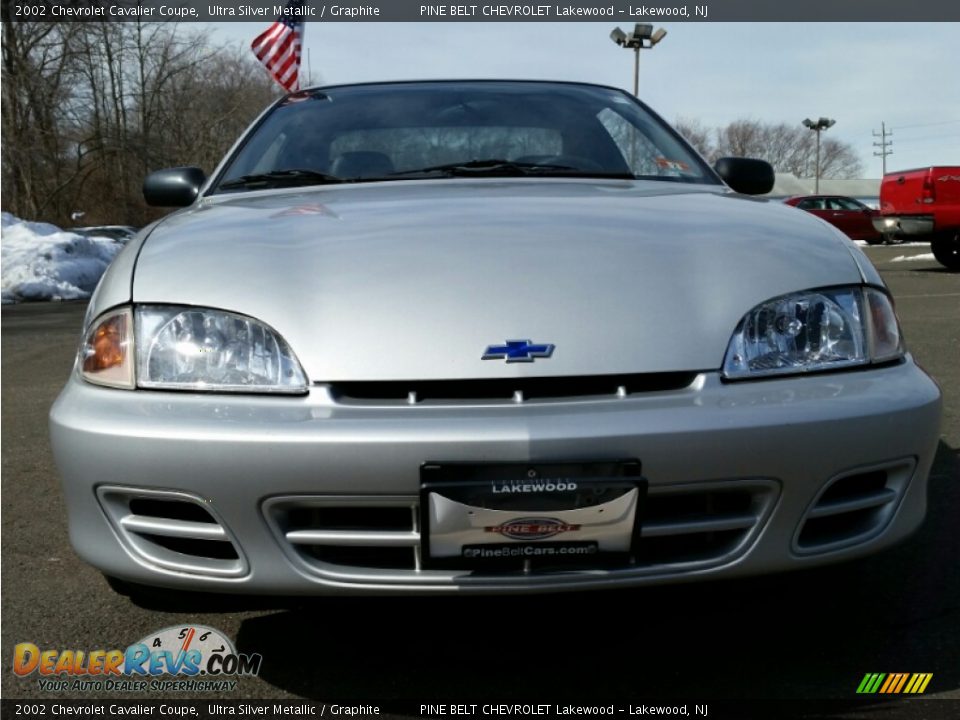 2002 Chevrolet Cavalier Coupe Ultra Silver Metallic / Graphite Photo #2