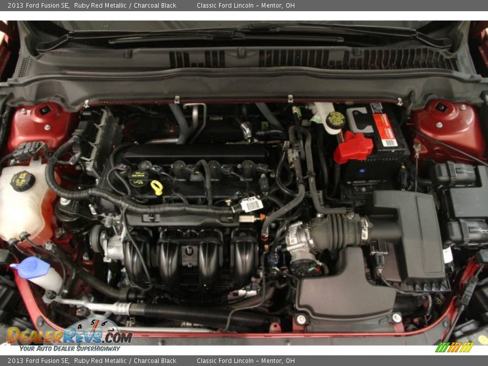 2013 Ford Fusion SE Ruby Red Metallic / Charcoal Black Photo #15