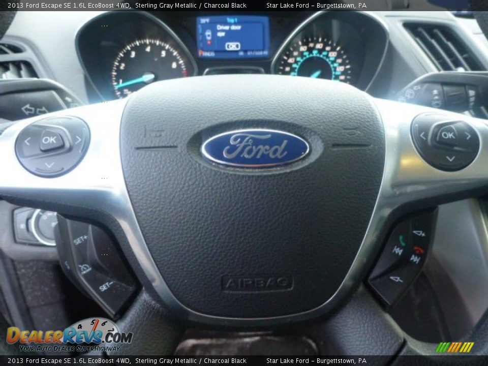 2013 Ford Escape SE 1.6L EcoBoost 4WD Sterling Gray Metallic / Charcoal Black Photo #14