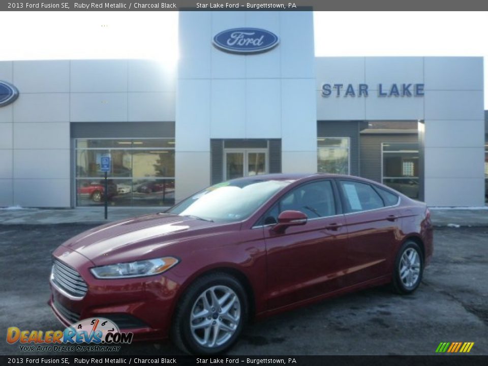 2013 Ford Fusion SE Ruby Red Metallic / Charcoal Black Photo #1