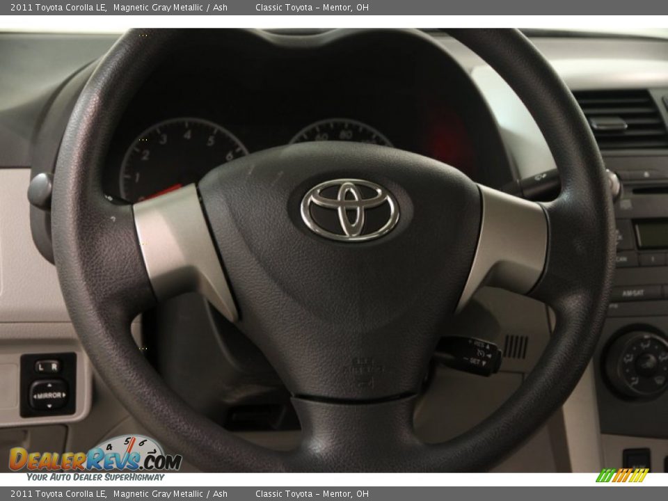 2011 Toyota Corolla LE Magnetic Gray Metallic / Ash Photo #6