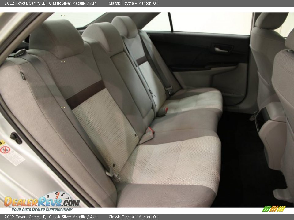 Rear Seat of 2012 Toyota Camry LE Photo #16