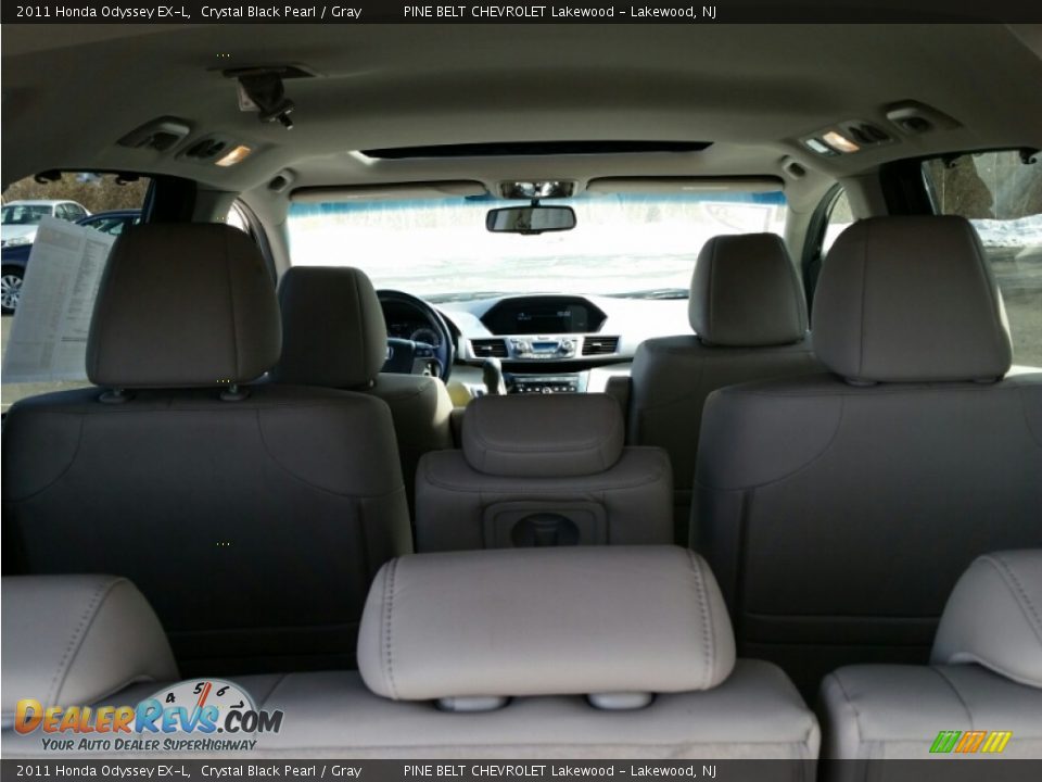 2011 Honda Odyssey EX-L Crystal Black Pearl / Gray Photo #10