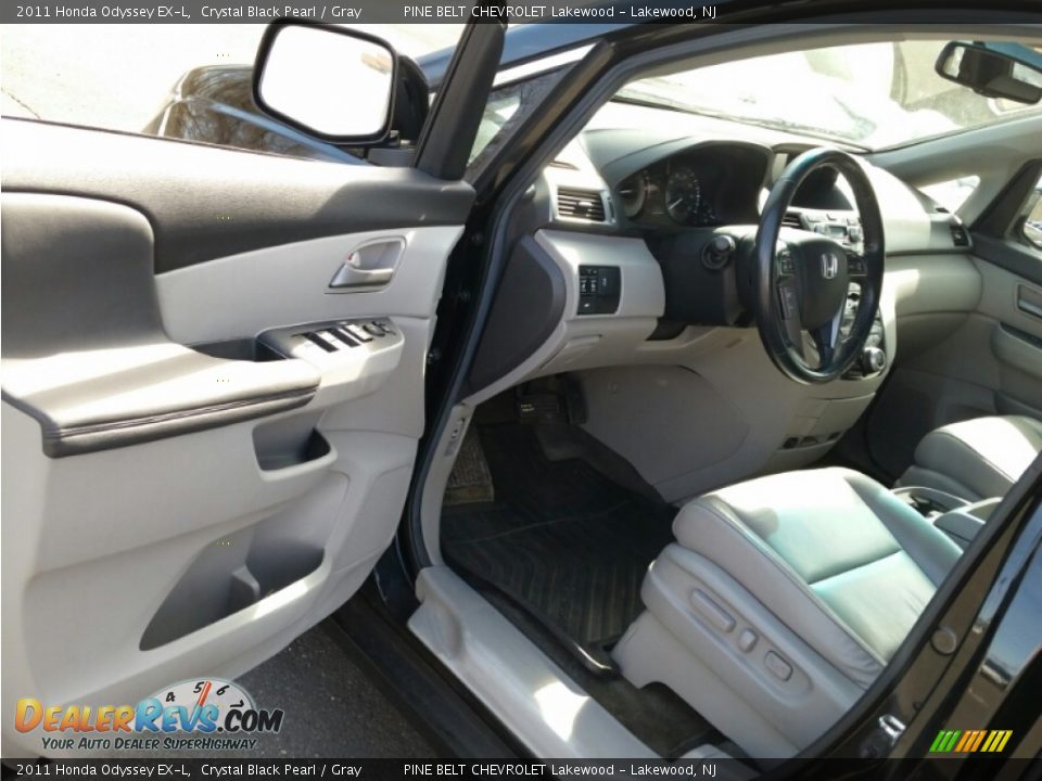 2011 Honda Odyssey EX-L Crystal Black Pearl / Gray Photo #17