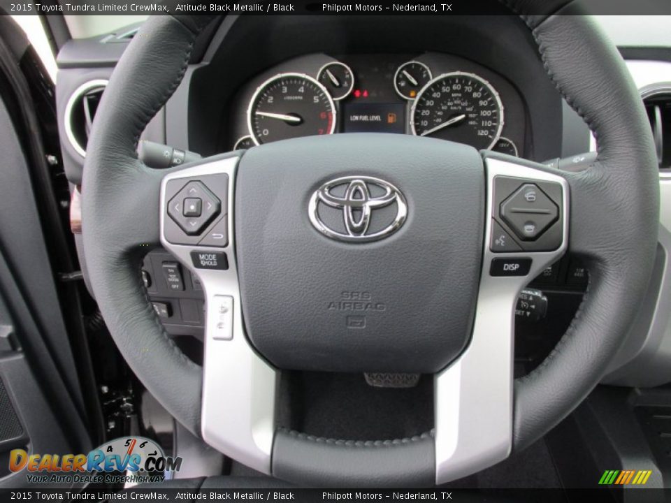 2015 Toyota Tundra Limited CrewMax Attitude Black Metallic / Black Photo #30