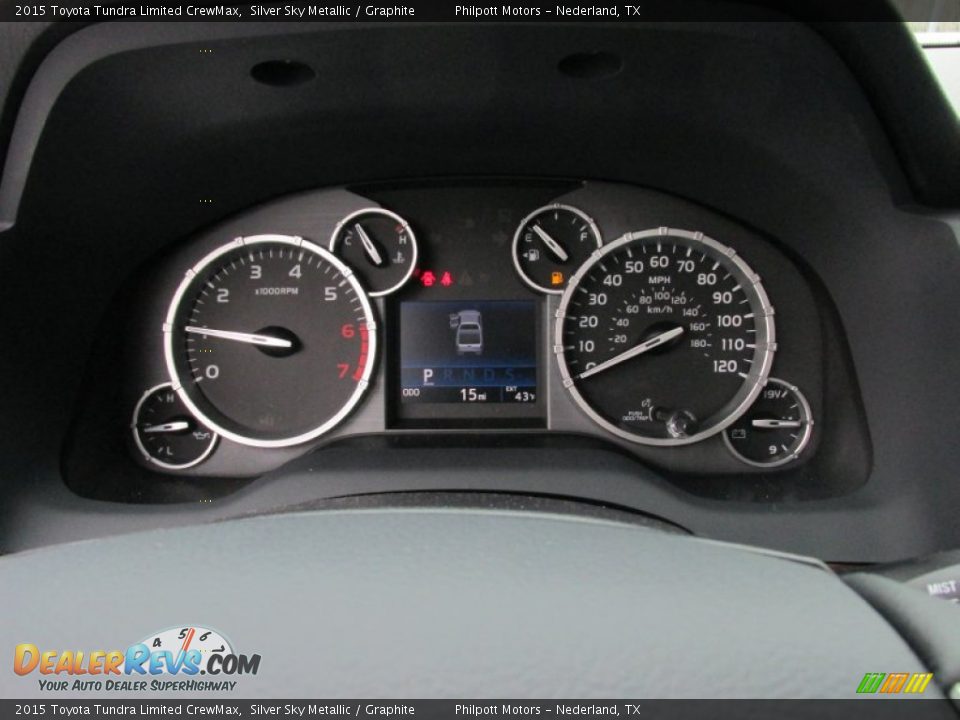 2015 Toyota Tundra Limited CrewMax Gauges Photo #32