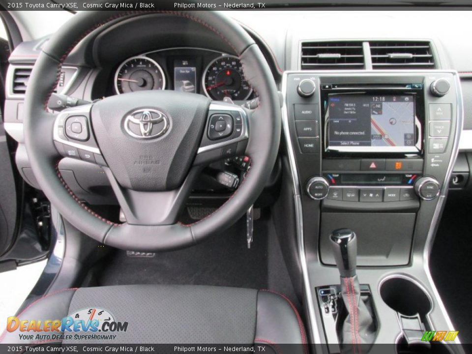2015 Toyota Camry XSE Cosmic Gray Mica / Black Photo #23