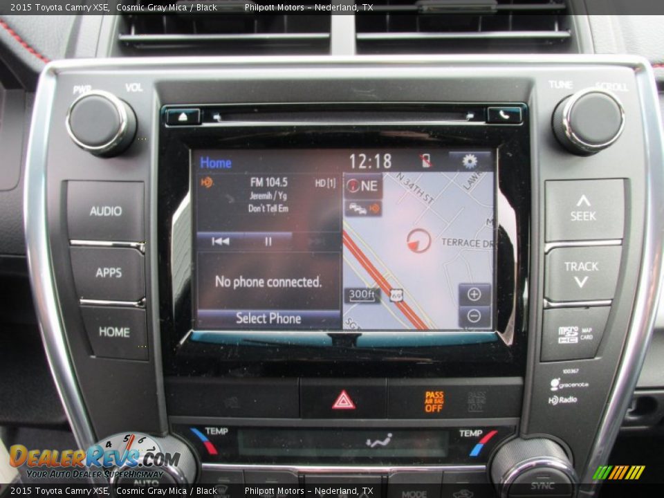 2015 Toyota Camry XSE Cosmic Gray Mica / Black Photo #25