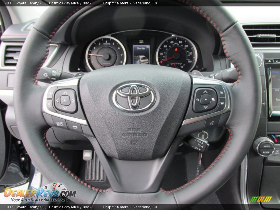 2015 Toyota Camry XSE Cosmic Gray Mica / Black Photo #28