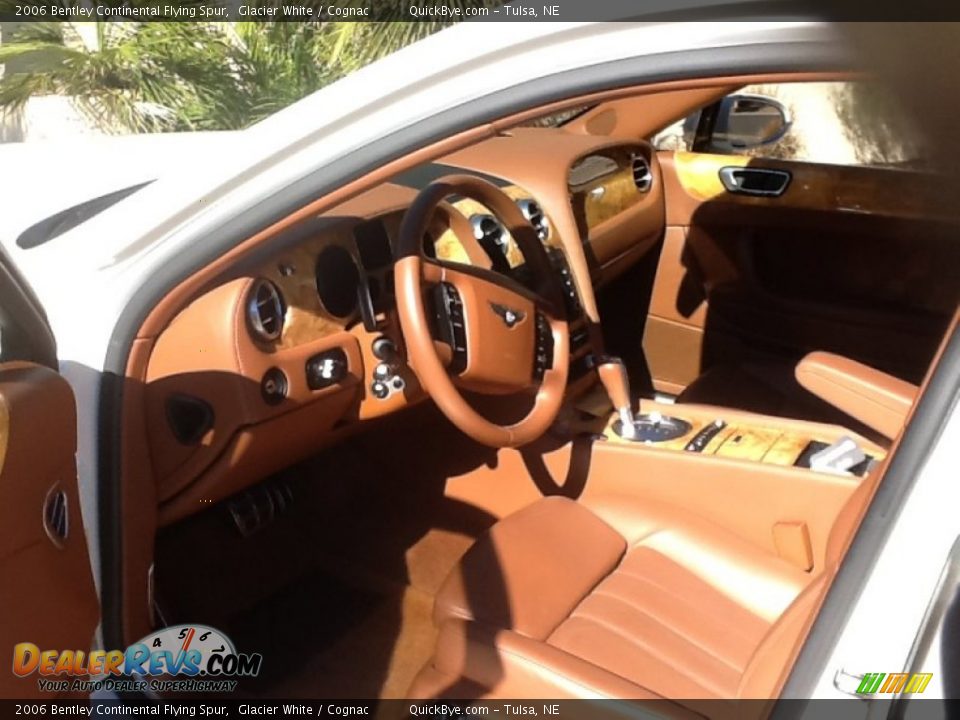 2006 Bentley Continental Flying Spur Glacier White / Cognac Photo #2
