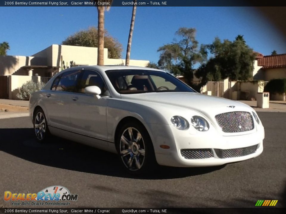 2006 Bentley Continental Flying Spur Glacier White / Cognac Photo #6
