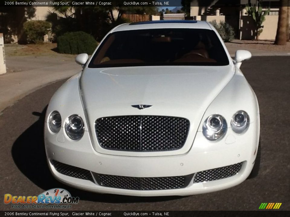 2006 Bentley Continental Flying Spur Glacier White / Cognac Photo #8