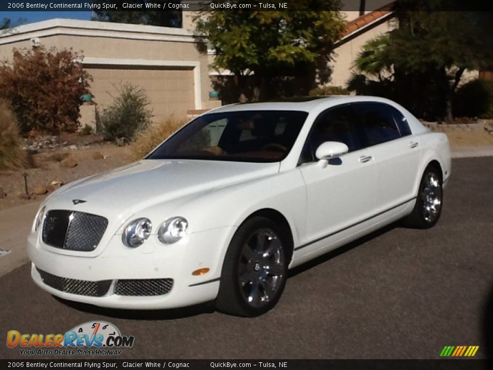 2006 Bentley Continental Flying Spur Glacier White / Cognac Photo #9