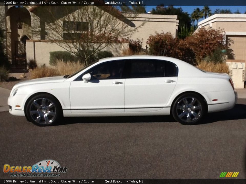 2006 Bentley Continental Flying Spur Glacier White / Cognac Photo #10