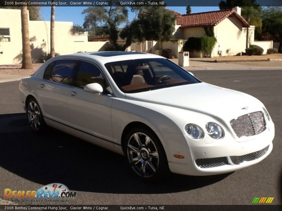 2006 Bentley Continental Flying Spur Glacier White / Cognac Photo #11