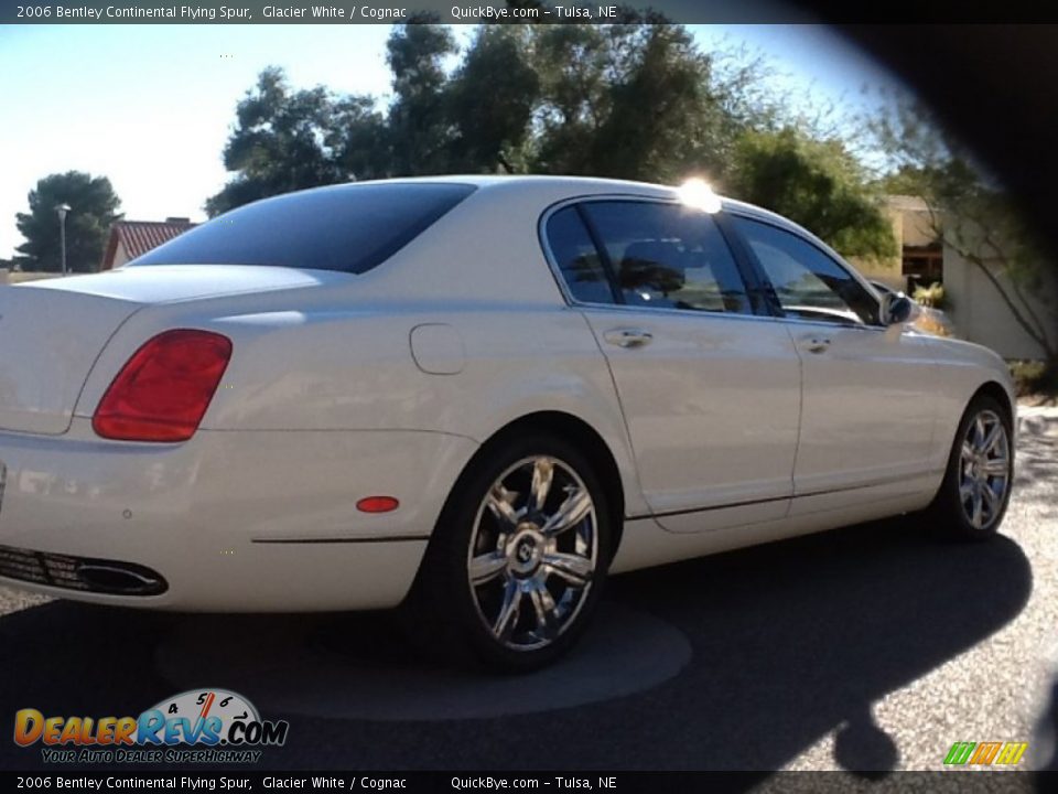 2006 Bentley Continental Flying Spur Glacier White / Cognac Photo #12