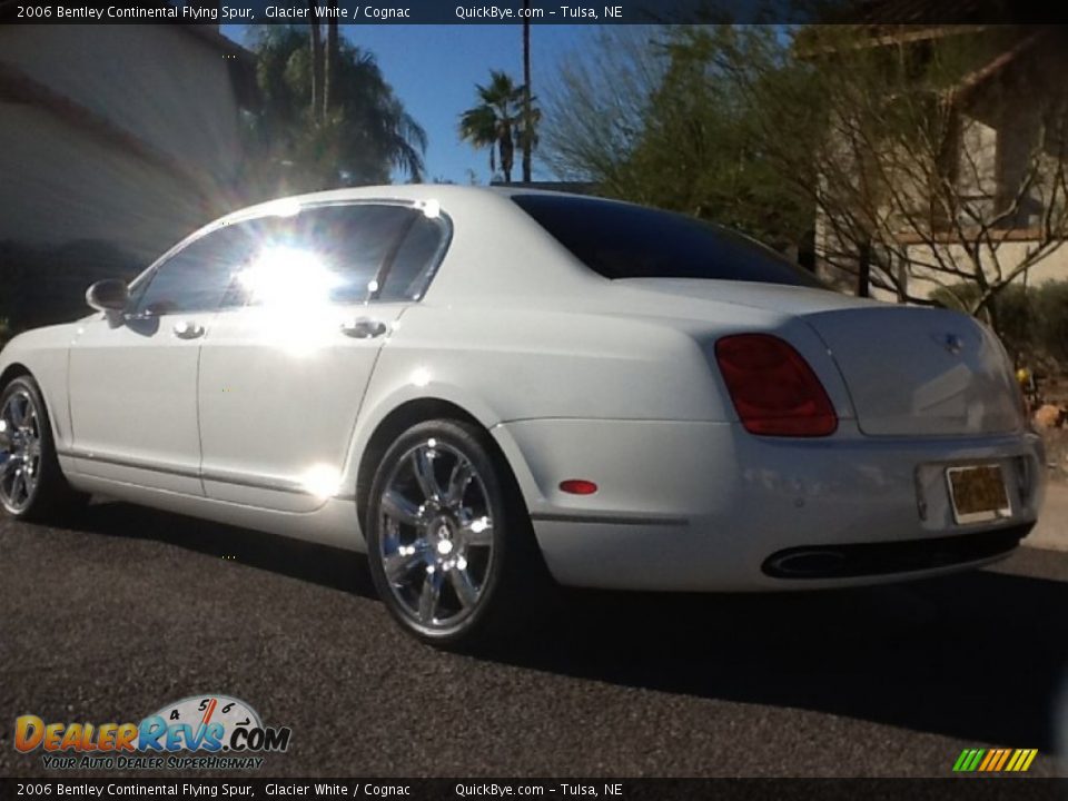 2006 Bentley Continental Flying Spur Glacier White / Cognac Photo #13