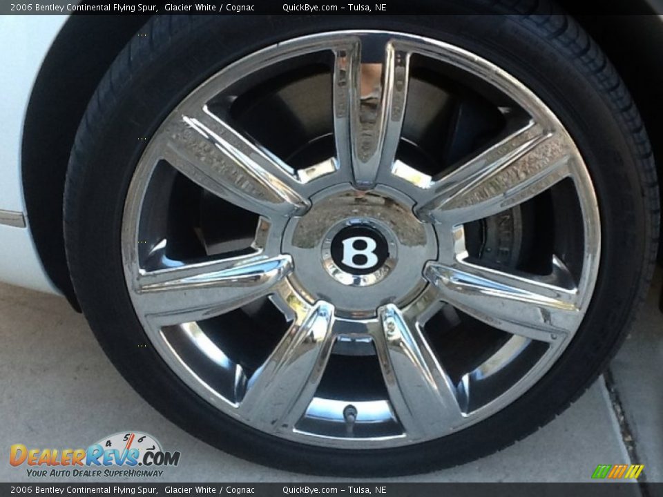 2006 Bentley Continental Flying Spur Glacier White / Cognac Photo #15