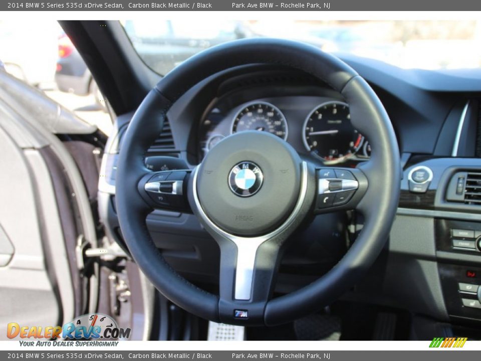 2014 BMW 5 Series 535d xDrive Sedan Carbon Black Metallic / Black Photo #18