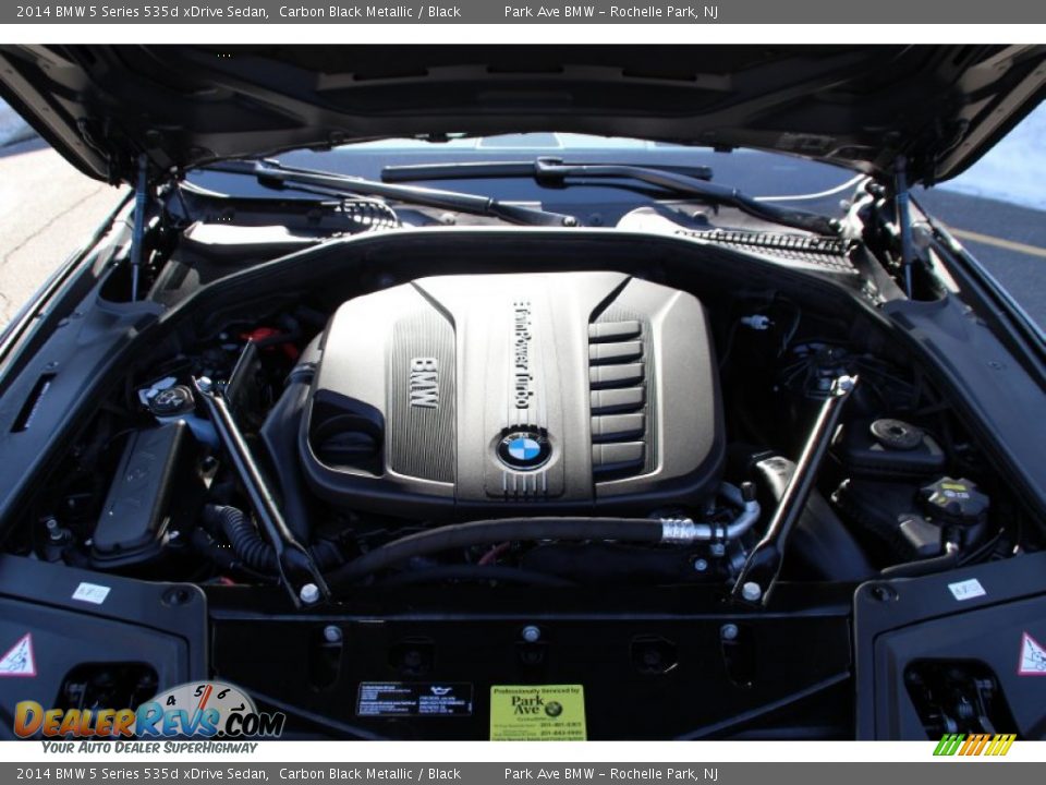 2014 BMW 5 Series 535d xDrive Sedan Carbon Black Metallic / Black Photo #29