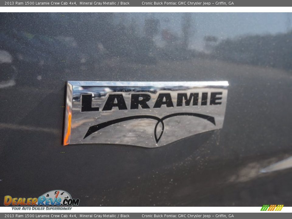 2013 Ram 1500 Laramie Crew Cab 4x4 Mineral Gray Metallic / Black Photo #17