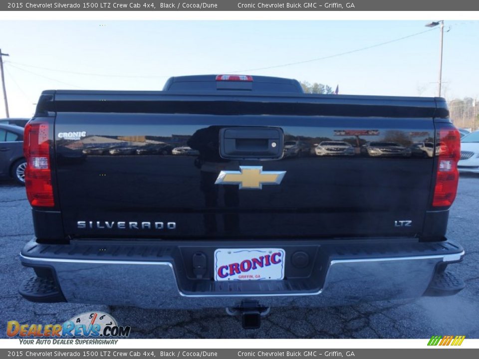 2015 Chevrolet Silverado 1500 LTZ Crew Cab 4x4 Black / Cocoa/Dune Photo #6