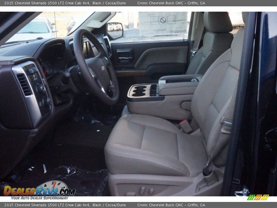 2015 Chevrolet Silverado 1500 LTZ Crew Cab 4x4 Black / Cocoa/Dune Photo #9
