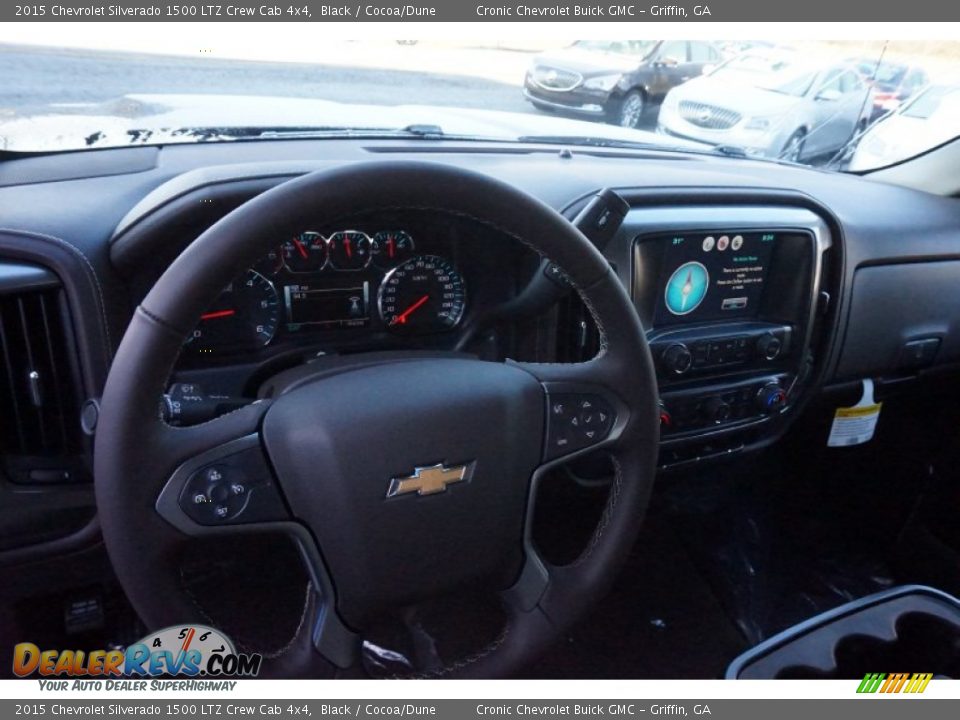 2015 Chevrolet Silverado 1500 LTZ Crew Cab 4x4 Black / Cocoa/Dune Photo #10