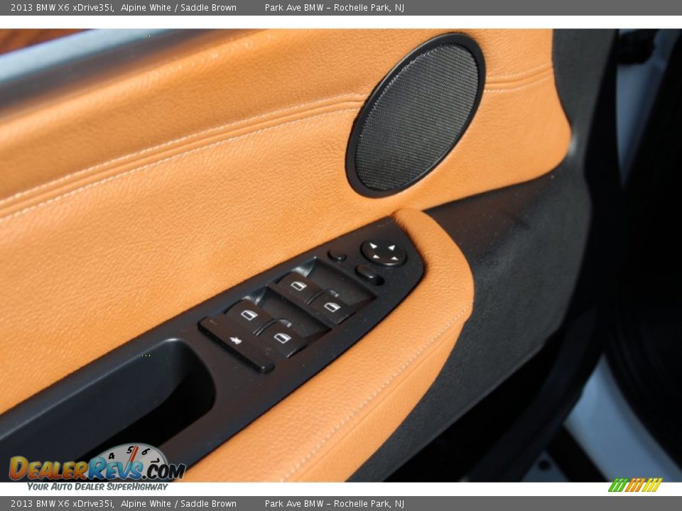2013 BMW X6 xDrive35i Alpine White / Saddle Brown Photo #9