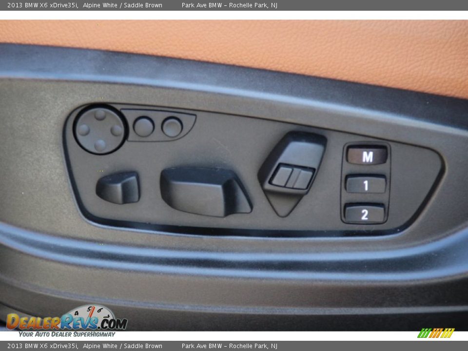 2013 BMW X6 xDrive35i Alpine White / Saddle Brown Photo #12