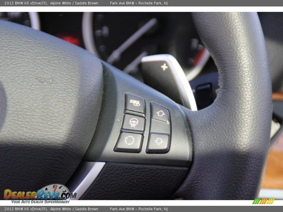 2013 BMW X6 xDrive35i Alpine White / Saddle Brown Photo #20