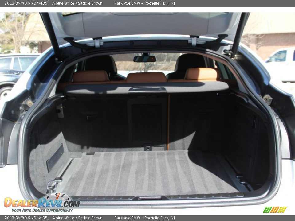 2013 BMW X6 xDrive35i Alpine White / Saddle Brown Photo #22