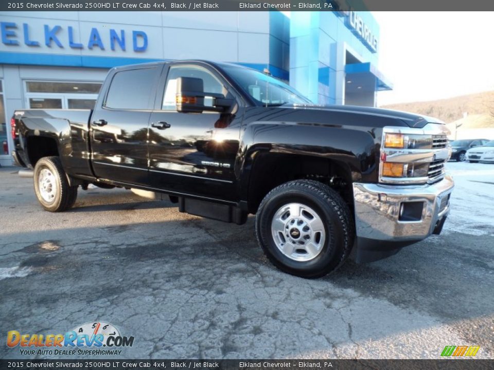 2015 Chevrolet Silverado 2500HD LT Crew Cab 4x4 Black / Jet Black Photo #1