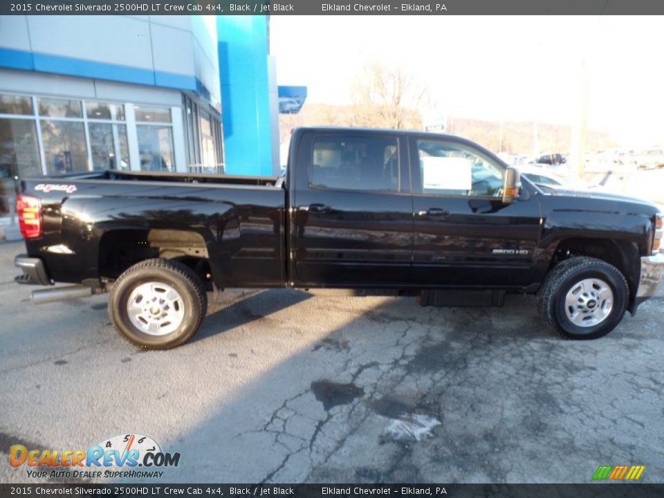 2015 Chevrolet Silverado 2500HD LT Crew Cab 4x4 Black / Jet Black Photo #2