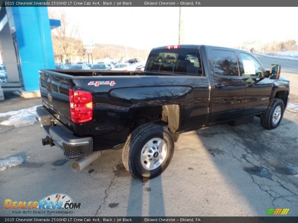 2015 Chevrolet Silverado 2500HD LT Crew Cab 4x4 Black / Jet Black Photo #3