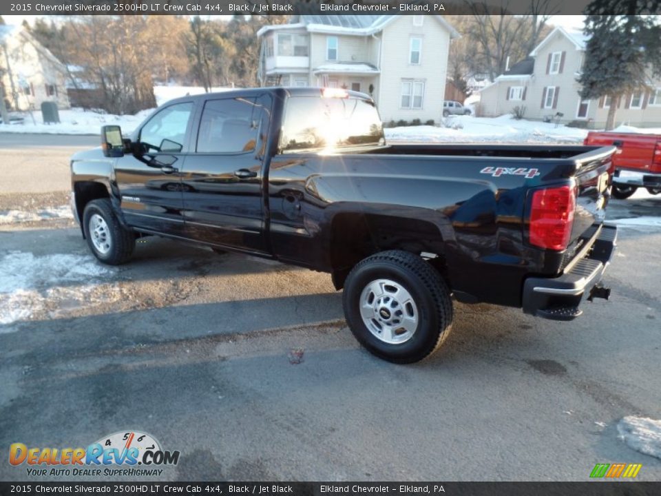 2015 Chevrolet Silverado 2500HD LT Crew Cab 4x4 Black / Jet Black Photo #5