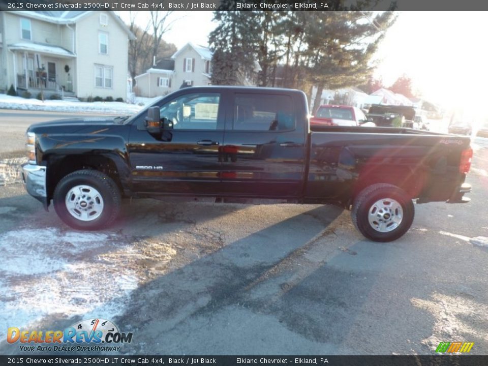 2015 Chevrolet Silverado 2500HD LT Crew Cab 4x4 Black / Jet Black Photo #6