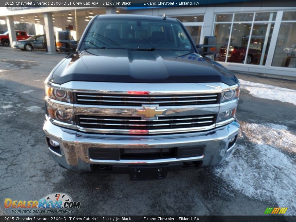 2015 Chevrolet Silverado 2500HD LT Crew Cab 4x4 Black / Jet Black Photo #8