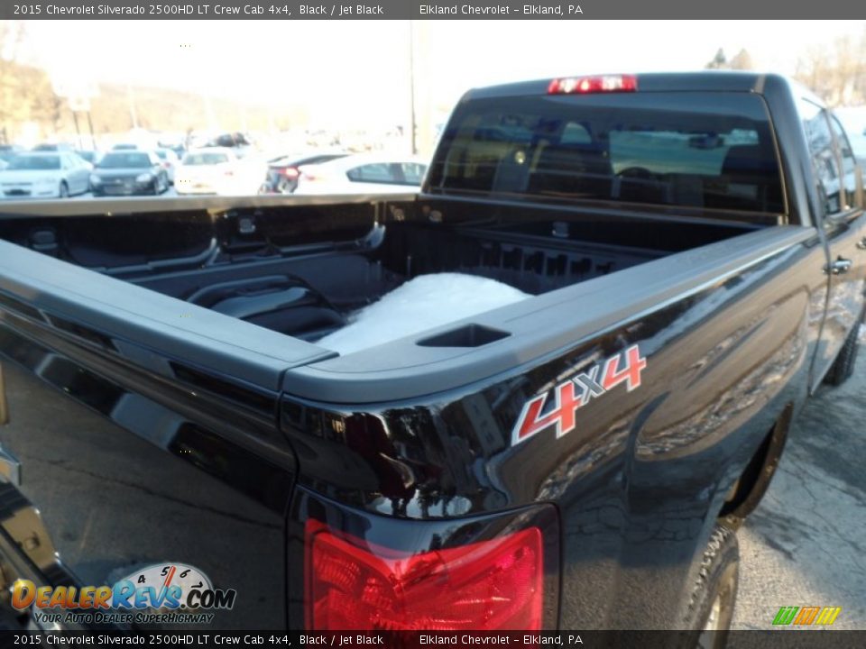 2015 Chevrolet Silverado 2500HD LT Crew Cab 4x4 Black / Jet Black Photo #13