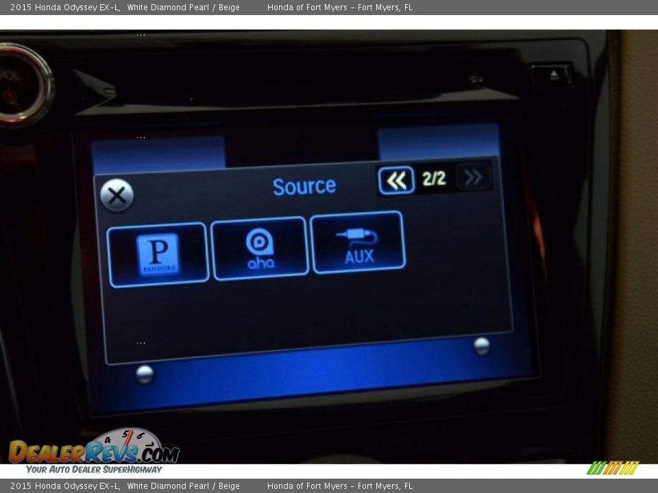 2015 Honda Odyssey EX-L White Diamond Pearl / Beige Photo #15