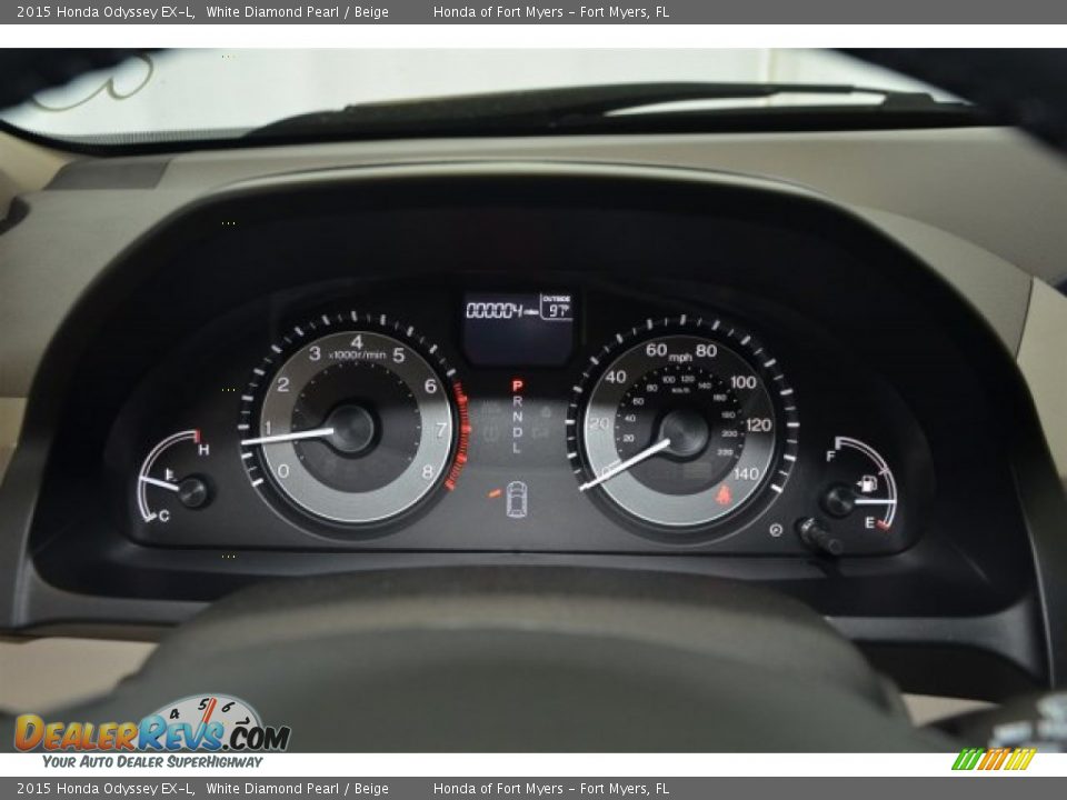 2015 Honda Odyssey EX-L White Diamond Pearl / Beige Photo #18