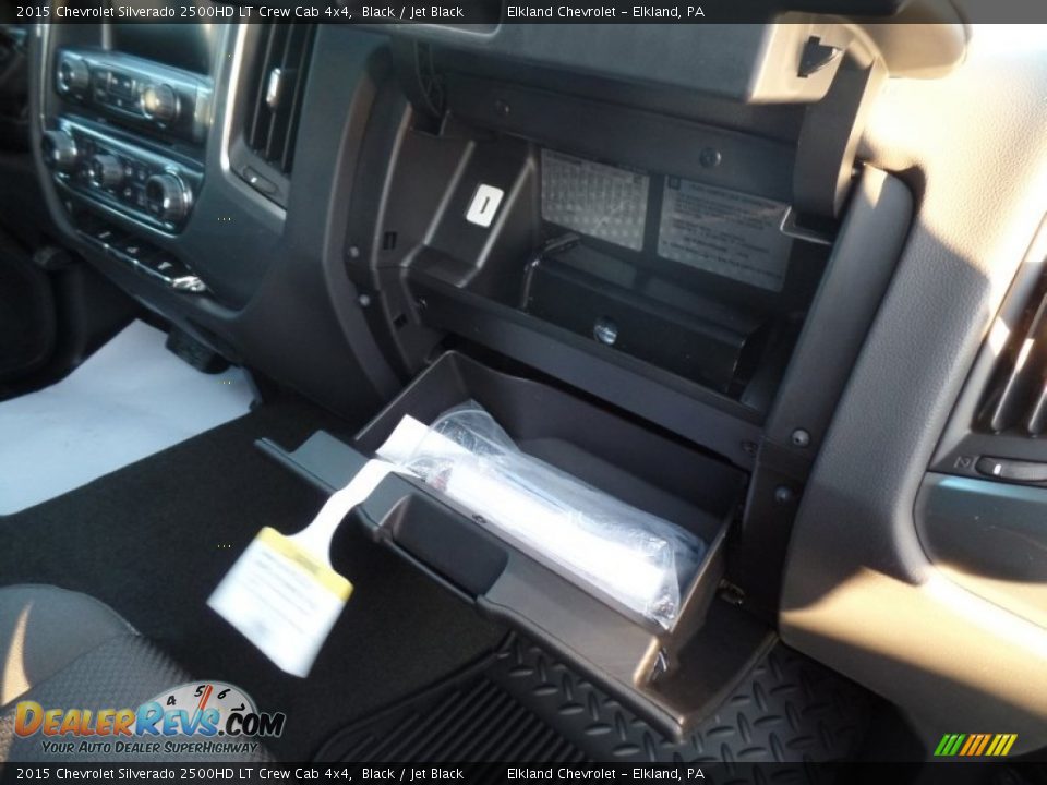 2015 Chevrolet Silverado 2500HD LT Crew Cab 4x4 Black / Jet Black Photo #23