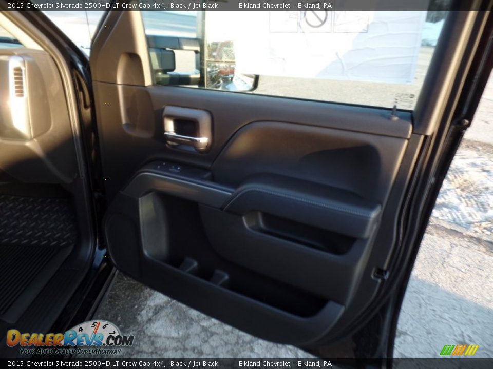 2015 Chevrolet Silverado 2500HD LT Crew Cab 4x4 Black / Jet Black Photo #24