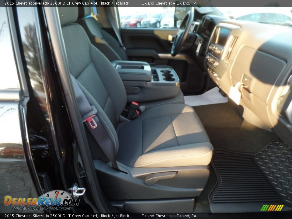 2015 Chevrolet Silverado 2500HD LT Crew Cab 4x4 Black / Jet Black Photo #25