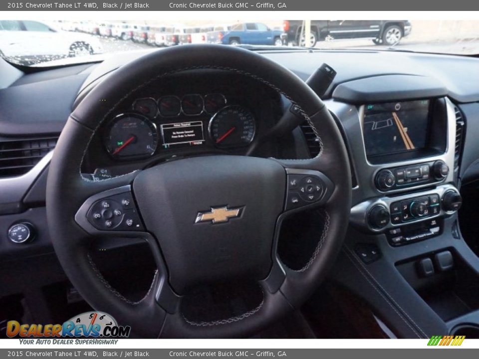 2015 Chevrolet Tahoe LT 4WD Black / Jet Black Photo #9