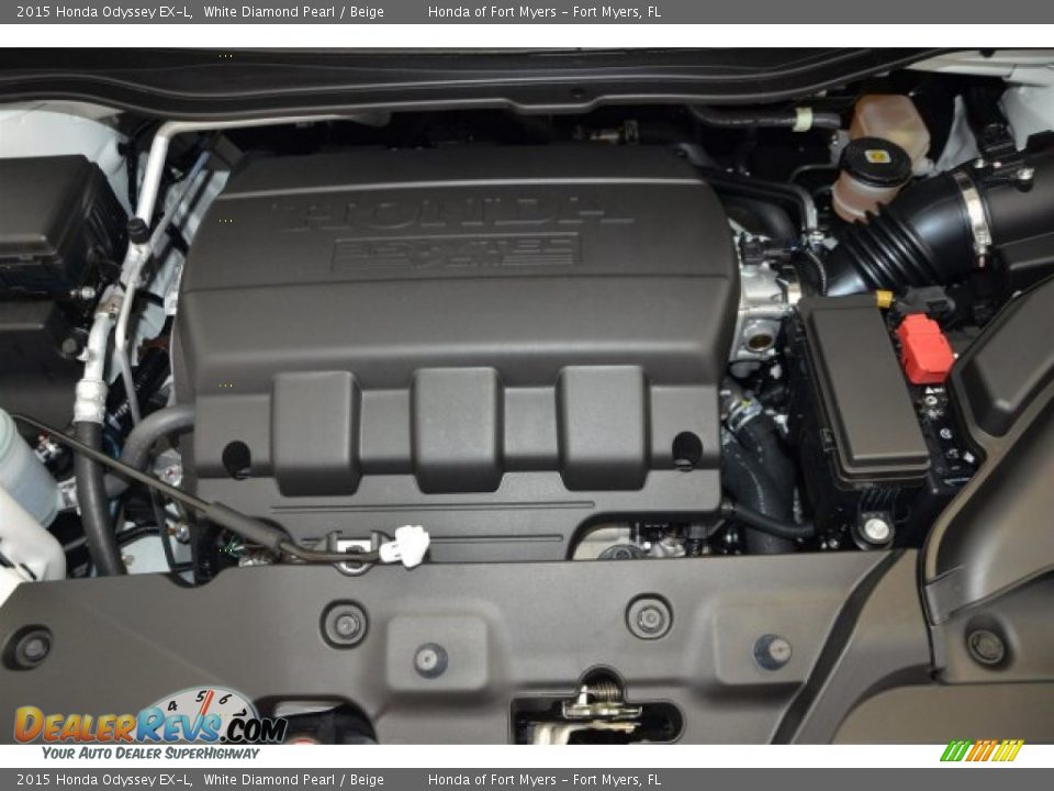 2015 Honda Odyssey EX-L White Diamond Pearl / Beige Photo #27