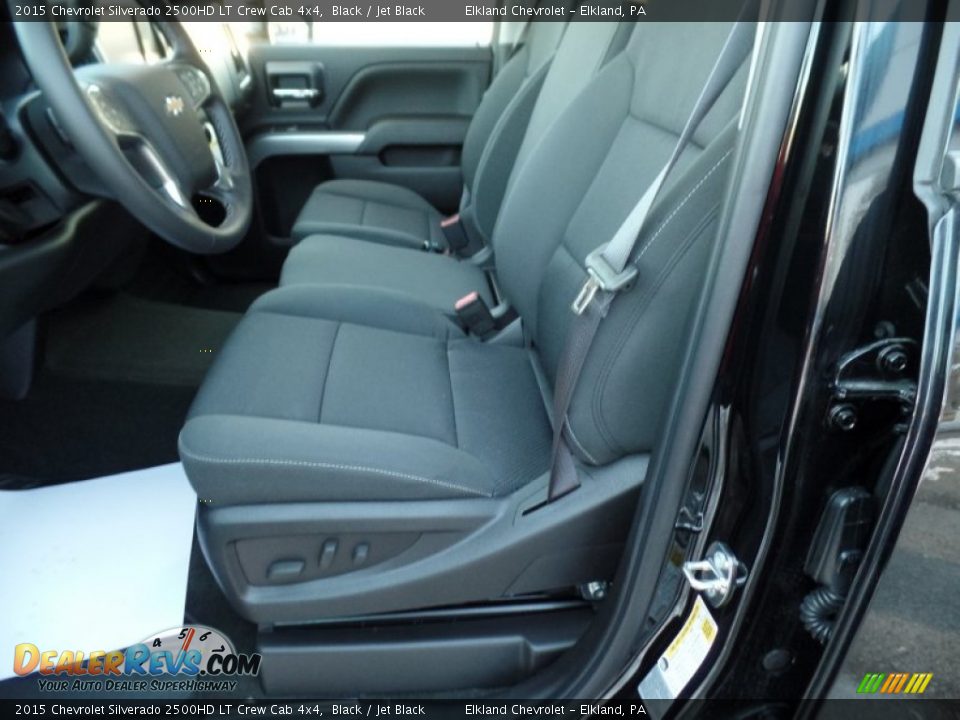 2015 Chevrolet Silverado 2500HD LT Crew Cab 4x4 Black / Jet Black Photo #35