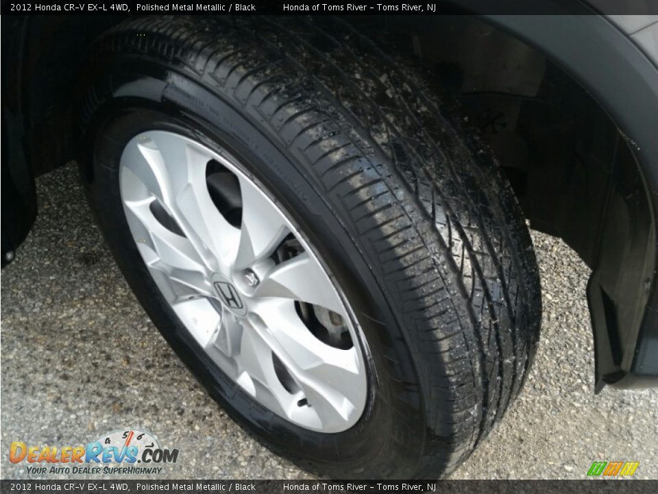 2012 Honda CR-V EX-L 4WD Polished Metal Metallic / Black Photo #5