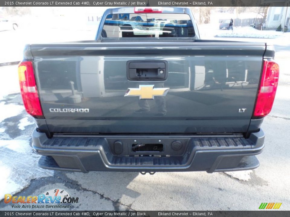 2015 Chevrolet Colorado LT Extended Cab 4WD Cyber Gray Metallic / Jet Black Photo #6